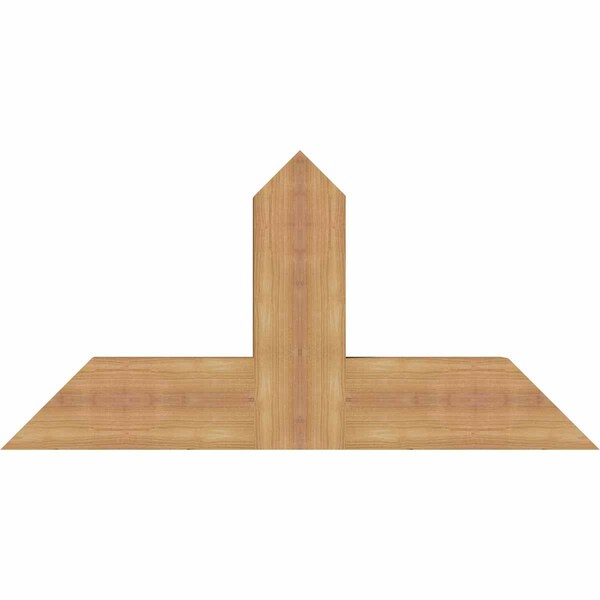 Ekena Millwork Portland Timber Gable Bracket, Western Red Cedar, 36"W x 18"H x 3 1/2"D x 5 1/2"F, 12/12 Pitch GBW036X18X0406POR00SWR - main